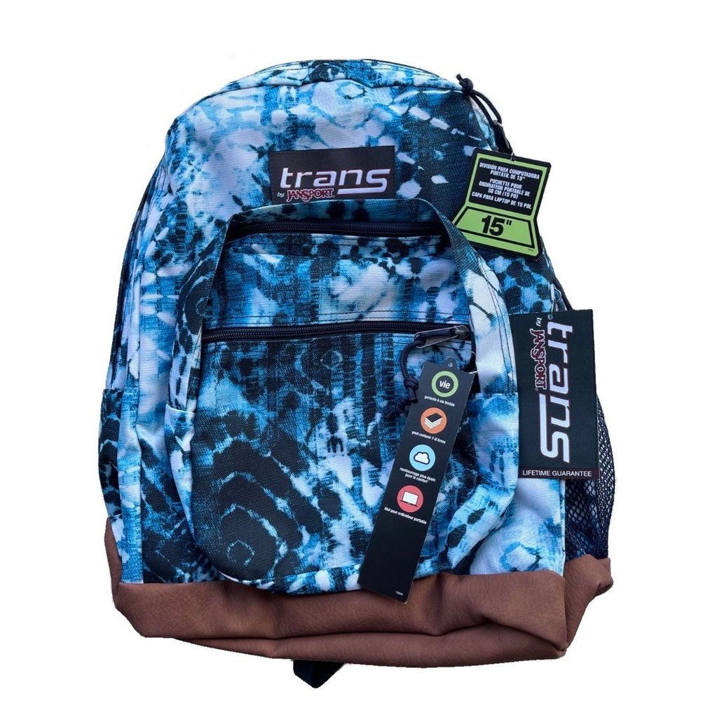 JanSport Trans 17" Backpack - Blue Indigo Tie-Dye